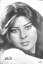 Yeliz Siyah-Beyaz Orta Boy Kartpostal KRT19385 - Gökçekoleksiyon