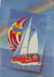 Yelken Temalı Okul Defteri 1970li Yıllar DFT78 - Gökçekoleksiyon