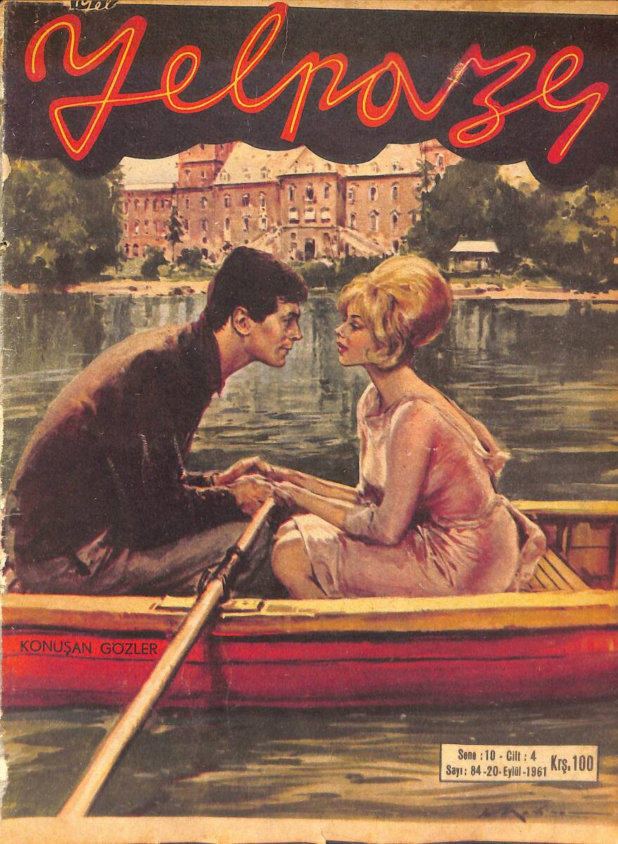 Yelpaze Dergisi 20 Eylül 1961 Sayı:84 - Saime Bekbay - Muhterem Nur - Johnnıe Ray - Jacques Cahrrier - Danielle Darıeux - Troy Donahue - Gönül Yazar NDR87771 - 1