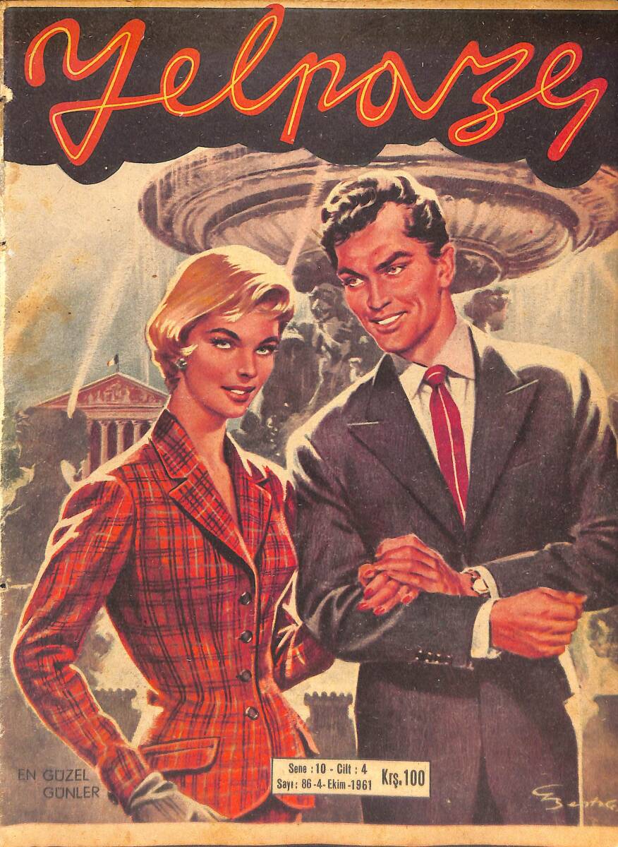 Yelpaze Dergisi 4 Ekim 1961 SAYI:86 - Güneşi Akol - Orhan Günşiray - Marılyn Monroe -Bettına - Barbara Steele - Julie Newmar - Richar Egan - Doris Day NDR87781 - 1