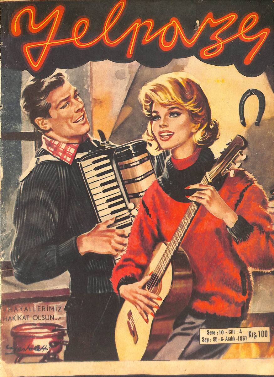 Yelpaze Dergisi 6 Aralık 1961 Sayı:95 - Kadir Savun - Luıgı Pırandello - Curt Jurgens - Perihan Klavun - Vıvıen Leıgh - Ginger Rogers - Dalida NDR87783 - 1