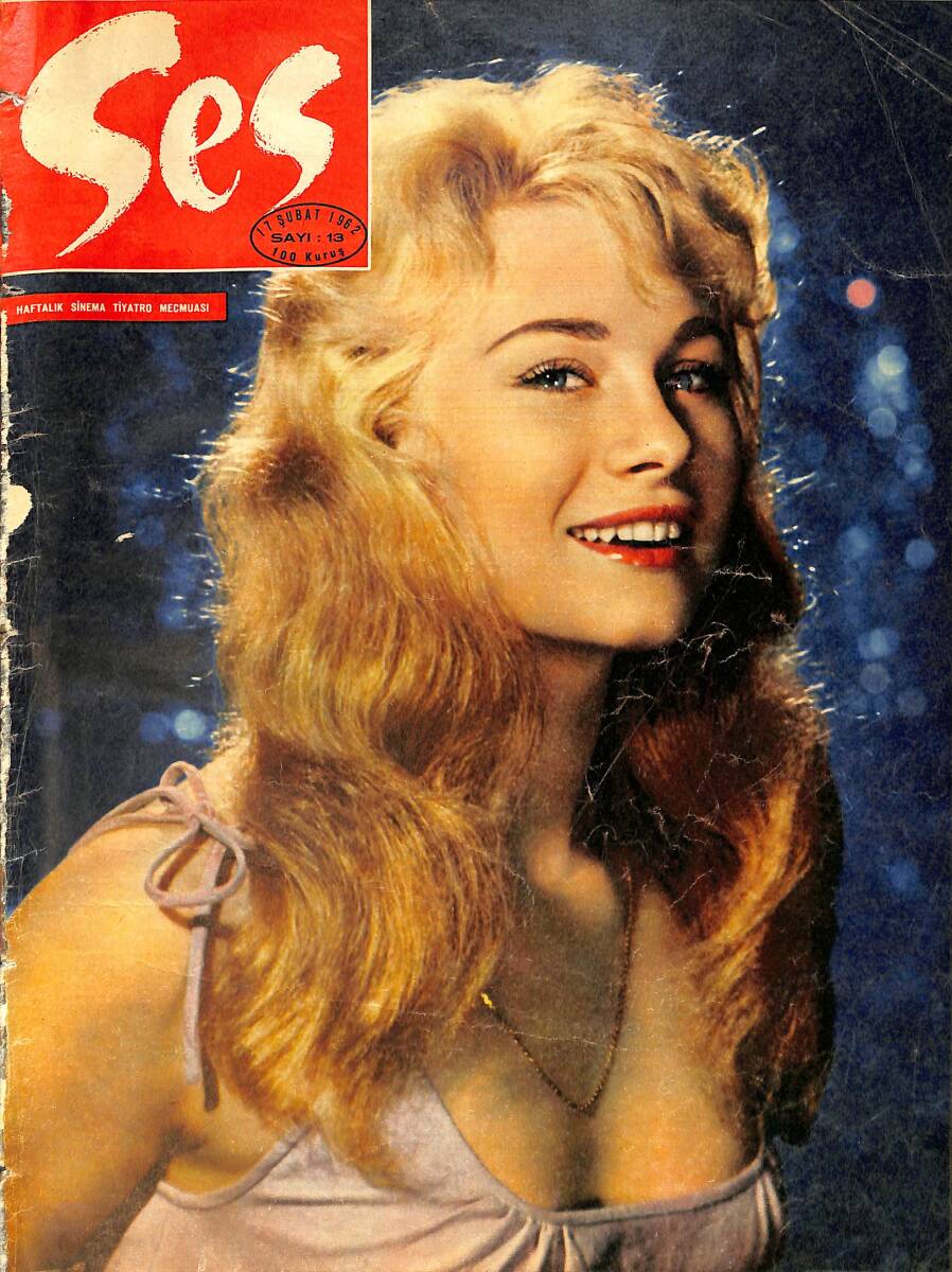 Ses Dergisi 17 Şubat 1962 Sayı:13 - Dorothy Prowine - Zeki Müren Paris Yolcusu - Türkan Şoray, Tergal Etek Ve Fotoğrafçılık NDR90555 - 1