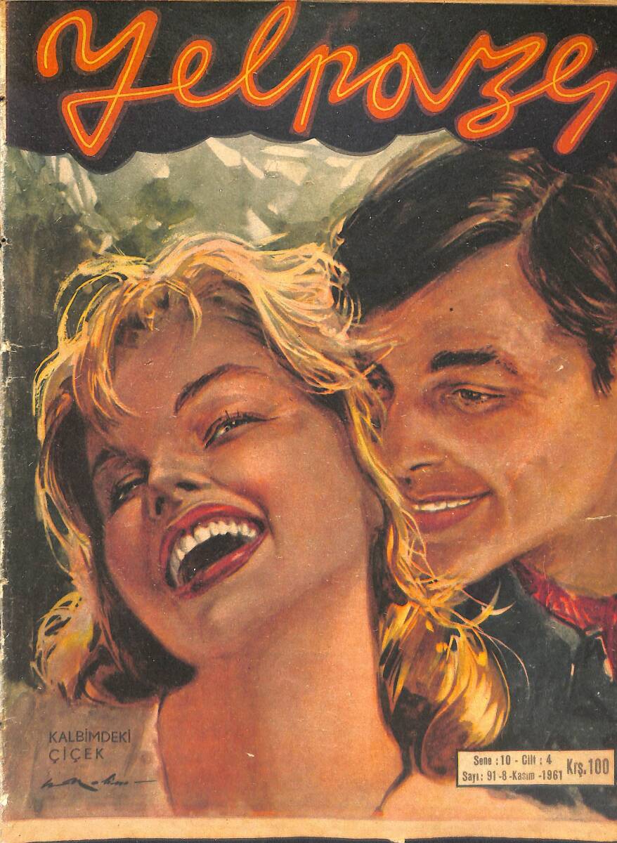 Yelpaze Dergisi 8 Kasım 1961 Sayı:91 - Atacan Arseven - May Britt - Sammy Davis - Fatma Girik - Maksim Gorki - William Holden NDR87776 - 1