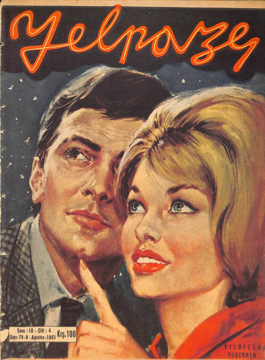 Yelpaze Dergisi 9 Ağustos 1961 Sayı:78 - Çolpan İlhan - Ahmet Mekin - Caterina Valente - Ernest Hemıngway - Michele Morgan - Neriman Tüfekçi NDR87768 - 1