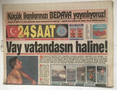 Yeni 24 Saat Gazetesi 22 Haziran 1996 - Vay Vatandaşın Haline ! GZ7944 - 1