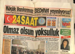 Yeni 24 Saat Gazetesi 24 Haziran 1996 - Orhan Gencebay Halk Konserlerine Çıkacağım GZ123115 - 1
