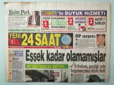 Yeni 24 Saat Gazetesi 27 Ağustos 1996 Emel Sayın Da Kanal Değiştirdi -GZ14944 - 1