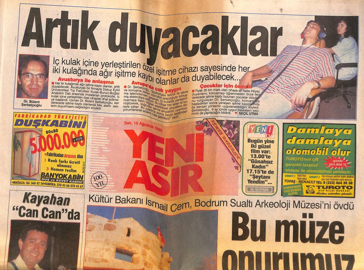 Yeni Asır 2 Gazetesi 15 Ağustos 1995 - Kayahan 