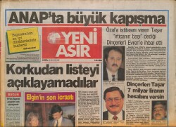 Yeni Asır Gazetesi 1 Haziran 1987 - Özal, Hükümet Ve Anap'ta Değişiklik Listesi Hazırladı - Tekel'e 7,5 Milyar Liralık Çifte Kazık GZ132174 - 2