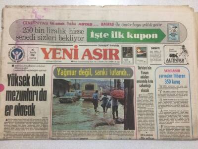 Yeni Asır Gazetesi 14 Ocak 1979 - Türkiyenin Yunan Adaları Arasında Kıta Sahanlığı Olacak GZ50204 - 1