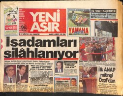 Yeni Asır Gazetesi 17 Ağustos 1991 - Hülya Avşar , Tanju'yu Kıskandırdı - İşadamları Silahlanıyor GZ132071 - Gökçekoleksiyon