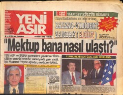 Yeni Asır Gazetesi 18 Eylül 1991 - ANAP'ın Adı Yenilendi - Alsancak'ta İsim Tartışması GZ132051 - Gökçekoleksiyon