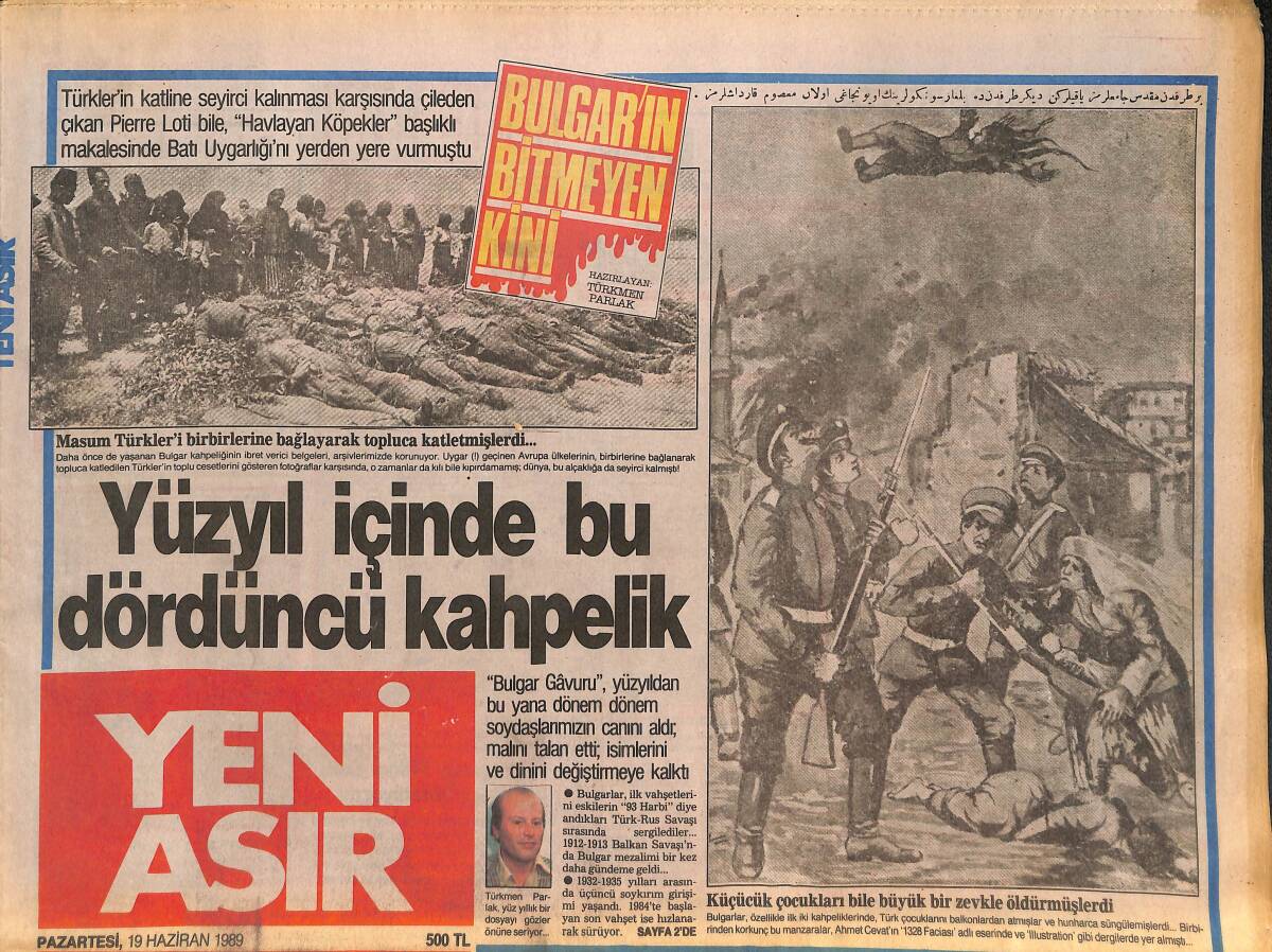 Yeni Asır Gazetesi 19 Haziran 1989 - SHP Yerel Yönetimler Kurultayı - Mitçotakis Önde Gidiyor GZ133728 - 1