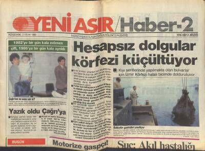 Yeni Asır Gazetesi 2 Ocak 1986 - Berlin Perdesinde Ödül Avı, Tarık Akan, Hale Soygazi, Nükhet Duru, Kamuran Akor GZ122623 - 1