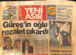 Yeni Asır Gazetesi 2 Ocak 1992 - Devran Çağlar 'Gönlüm Senindir' Kaset Afişi - Güreş'in Oğlu Rezalet Çıkardı GZ134082 - 1