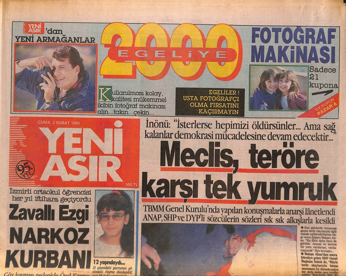 Yeni Asır Gazetesi 2 Şubat 1990 - Altay Sakatlar Ordusu Oldu - Mirsat Sahtekâr Mı ? GZ134320 - 1