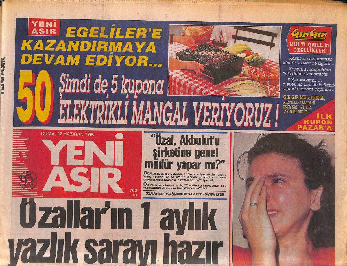Yeni Asır Gazetesi 22 Haziran 1990 - Hülya Avşar İle Tanju'ya Zina Davası - Mor Binlik de Bozukluk Oldu ! GZ133453 - 1