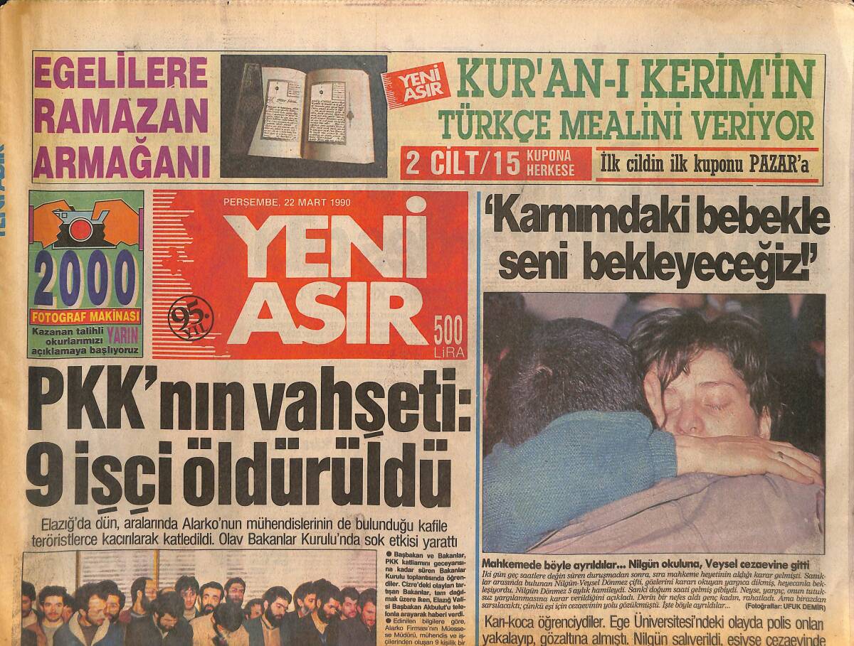 Yeni Asır Gazetesi 22 Mart 1990 - Karşıyaka Belediyesi Zevk İçin 15 Milyon Harcayacak - SHP'nin Çanakkale Taarruzu GZ132111 - 1