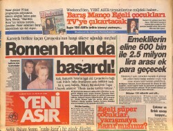 Yeni Asır Gazetesi 23 Aralık 1989 - Galatasaray'dan TRT'ye Sitem... - Romen Halkı da Başardı ! GZ131623 - Gökçekoleksiyon