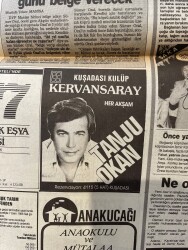 Yeni Asır Gazetesi 24 Eylül 1986 - Özal'a Hava Muhalefeti - Tanju Çolak 6 Gol Attı - Tanju Okan Afiş GZ136562 - 2