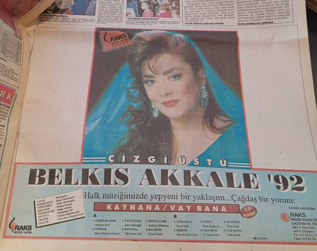 Yeni Asır Gazetesi 24 Şubat 1992 - Anap'lı Bakanlar da Yetim Hakkı Yemiş - Belkis Akkale - Kaynana / Vay Bana GZ134296 - 2