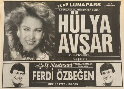 Yeni Asır Gazetesi 25 Ağustos 1989 - Fuar Akasyalar, Lunapark, Ekici Över - Bülent Ersoy, İbrahim Tatlıses, Ahu Tuğba, Hülya Avşar, Ahmet Kaya, Emrah GZ132172 - 4