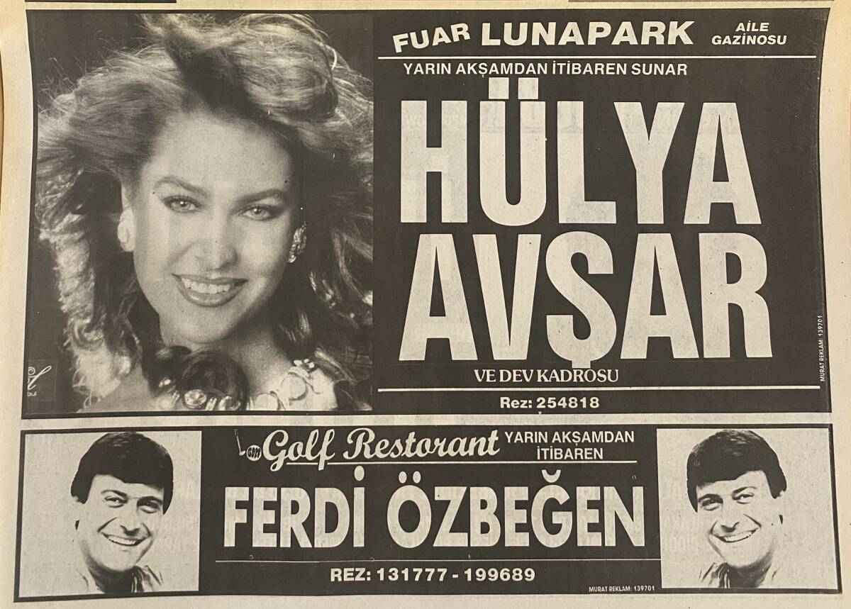 Yeni Asır Gazetesi 25 Ağustos 1989 - Fuar Akasyalar, Lunapark, Ekici Över - Bülent Ersoy, İbrahim Tatlıses, Ahu Tuğba, Hülya Avşar, Ahmet Kaya, Emrah GZ132172 - 4