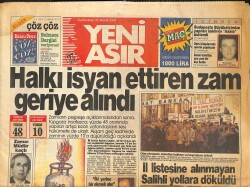 Yeni Asır Gazetesi 21 Aralık 1991 - Aziz Üstel'in Son Aşkı Harika Avcı ! - Bornova'ya Saksılı Sokak GZ131615 - Gökçekoleksiyon