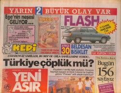 Yeni Asır Gazetesi 26 Ağustos 1989 - Fuar Akasyalar Yılın Gazinosu, Bülent Ersoy, İbrahim Tatlıses, Ahu Tuğba, Hülya Avşar, Ahmet Kaya, Emrah, Nilüfer GZ132171 - 1