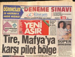 Yeni Asır Gazetesi 16 Haziran 1995 - Özer Çiller Akçalı'yı Tebrik Etti - Parreira Liste Verdi GZ131595 - Gökçekoleksiyon