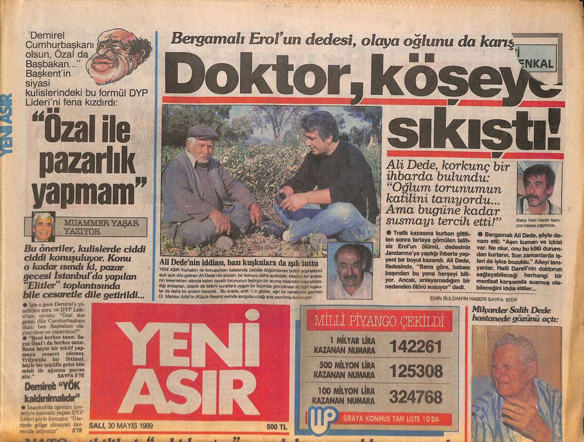 Yeni Asır Gazetesi 30 Mayıs 1989 - Liz Taylor'un 8. Koca Adayı İnşaat İşçisi GZ131599 - 1