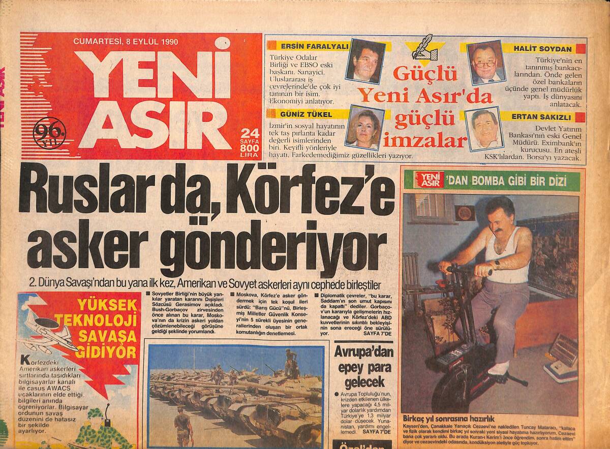 Yeni Asır Gazetesi 8 Eylül 1990 - Süha Baykal Akhisar'da - İnönü-Baykal Hesaplaşması GZ134336 - 1