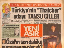 Yeni Asır Gazetesi 9 Mart 1989 - Neden Bir Kadın Başbakan Olmasın? 