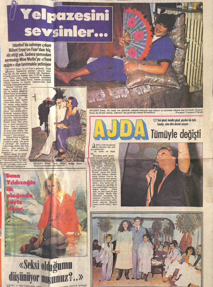 Yeni Asır Gazetesi Sarmaşık Eki 11 Eylül 1979 - Bülent Ersoy Yanından Ayırmadığı Mine Mutlu İle - Ajda Pekkan Tümüyle Değişti GZ156527 - 2