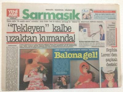 Yeni Asır Gazetesi Sarmaşık Eki 14 Nisan 1988 - Tekleyen Kalbe Uzaktan Kumanda GZ50208 - 1