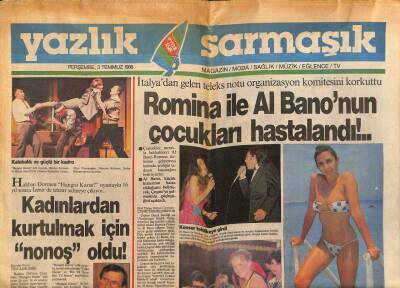 Yeni Asır Gazetesi Sarmaşık Eki 3 Temmuz 1986 - Haldun Dormen Kadınlardan Kurtulmak İçin Nonoş Oldu GZ71987 - 1