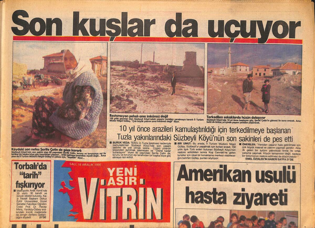 Yeni Asır Gazetesi Vitrin Eki 18 Aralık 1990 - Kosecki'yi 8 Ocakta İzleyeceğiz - Fenerde Aykut'un Süper Dönüşü GZ134795 - 1