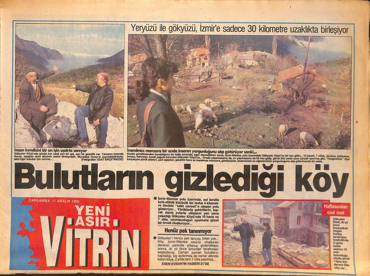 Yeni Asır Vitrin Gazetesi 12 Aralık 1990 - Beş Yıldızlı 'Vagon Otel' 1991'de Hazır - Rıdvan Dilmen'in Futbol Hayatı Bitti! GZ136906 - 1