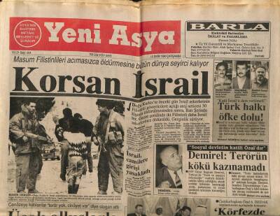 Yeni Asya Gazetesi 10 Ekim 1990 - Korsan İsrail GZ104265 - 1
