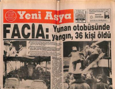 Yeni Asya Gazetesi 10 Nisan 1991 - Doğum Günü Hediyesi GZ56115 - 1