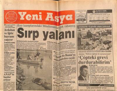 Yeni Asya Gazetesi 11 Ağustos 1992 - Diyarbakırda Yeşil Kart Sevinci GZ62993 - 2