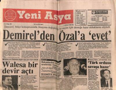Yeni Asya Gazetesi 11 Aralık 1990 - Doğum Günü Hediyesi GZ55555 - 1
