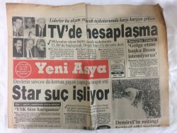 Yeni Asya Gazetesi 11 Ekim 1991 - Demirelİn Mitingi Festival Gibi Geçiyor GZ72950 - 1