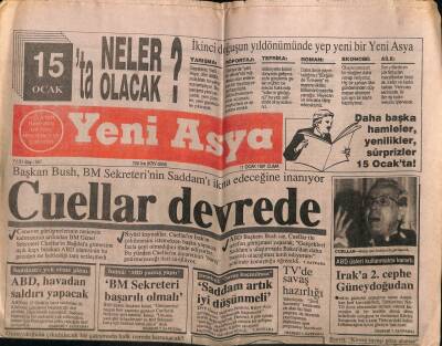 Yeni Asya Gazetesi 11 Ocak 1991 - Doğum Günü Hediyesi GZ55584 - 1