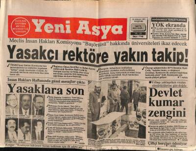 Yeni Asya Gazetesi 12 Aralık 1991 - Devlet Kumar Zengini GZ87421 - 1