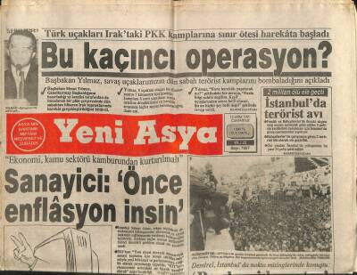 Yeni Asya Gazetesi 12 Ekim 1991 - SanayiciÖnce Enflasyon İnsin GZ104349 - 1