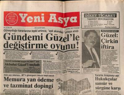 Yeni Asya Gazetesi 12 Nisan 1990 - ABDde Siyah Müslümanlar Cemiyetin Emniyet Sibobu GZ61497 - 1
