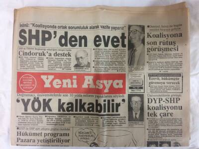 Yeni Asya Gazetesi 13 Kasım 1991 - Nahcivana Atatürk Heykeli ! GZ72933 - 2