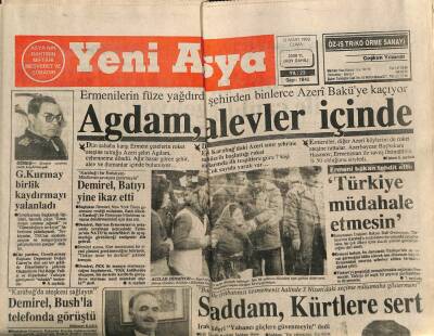 Yeni Asya Gazetesi 13 Mart 1992 - Saddam,Kürtlere Sert GZ104357 - 1