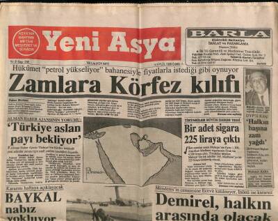 Yeni Asya Gazetesi 14 Eylül 1990 - Menderesin Cenazesine Ecevit Katılmıyor , İnönü İse Kararsız GZ87416 - 1